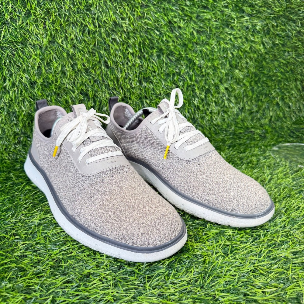 Cole Haan Zerogrand Stitchlite Mens 11 Oxford Gray Knit C31405 Wingtip Sneaker